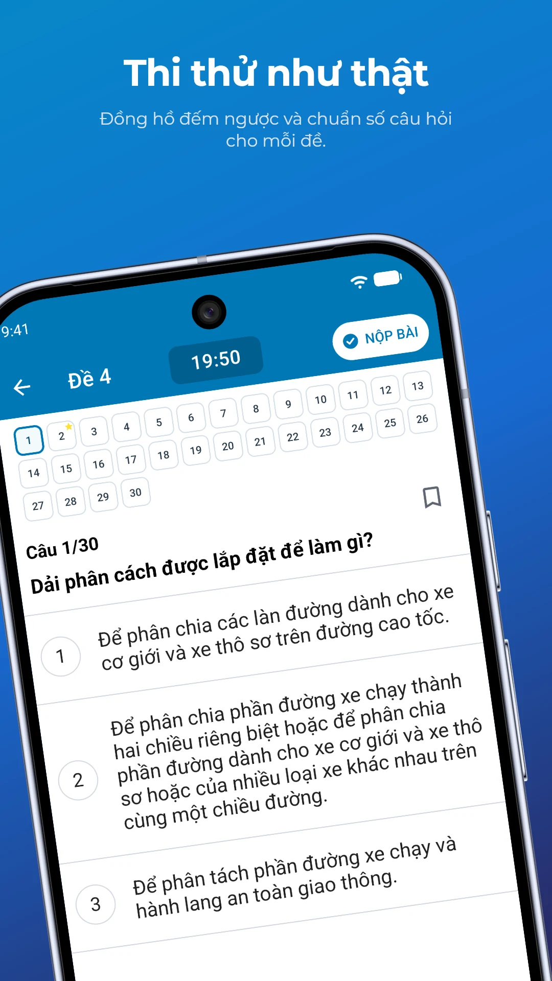 Ôn Thi GPLX 600 Câu Chuẩn 2026 screenshot