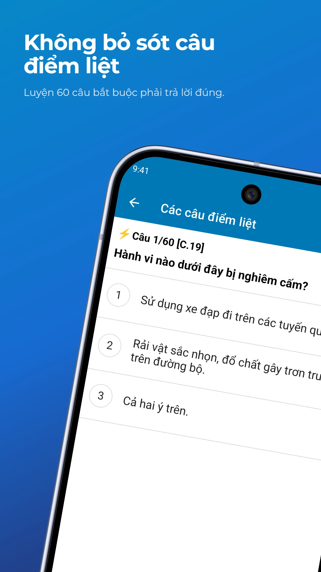 Ôn Thi GPLX 600 Câu Chuẩn 2026 screenshot